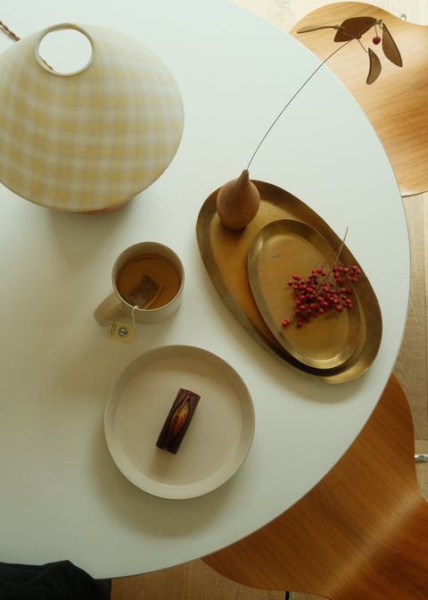 Chestnut Lamp in Cherry (Butter Yellow)